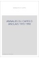 ANNALES DU CAPES D ANGLAIS 1970 1998