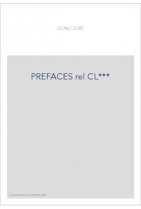 PREFACES rel CL***