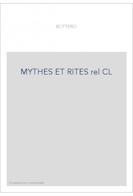 MYTHES ET RITES rel CL