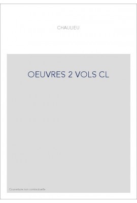 OEUVRES 2 VOLS CL
