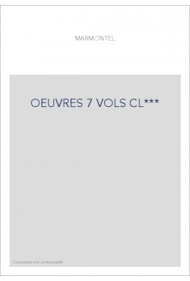 OEUVRES 7 VOLS CL***