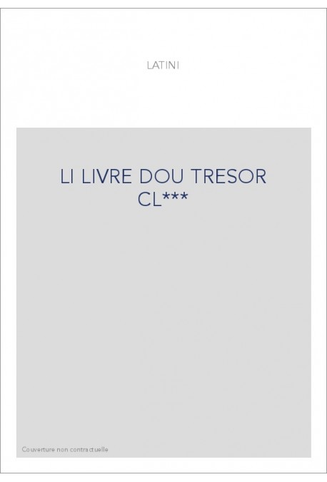 LI LIVRE DOU TRESOR CL***