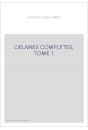 OEUVRES COMPLETES, TOME 1