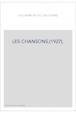 LES CHANSONS.(1927).