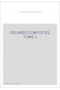 OEUVRES COMPLETES, TOME 3