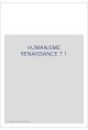 HUMANISME RENAISSANCE T 1