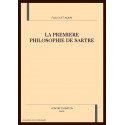 LA PREMIERE PHILOSOPHIE DE SARTRE