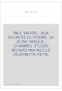 PAUL VALERY... AUX SOURCES DU POEME. LA JEUNE PARQUE -CHARMES.