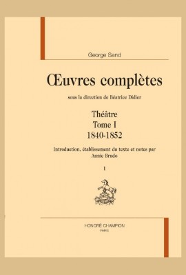 THÉÂTRE. TOME I. 1840-1852