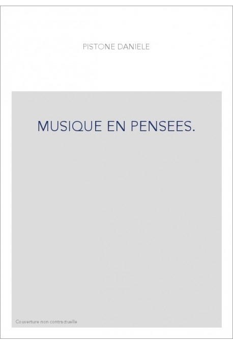 MUSIQUE EN PENSEES.