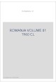 ROMANIA VOLUME 81 ( 1960 ) CL