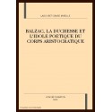 BALZAC, LA DUCHESSE ET L'IDOLE POETIQUE DU CORPS       ARISTOCRATIQUE