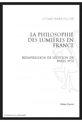 LA PHILOSOPHIE DES LUMIÈRES EN FRANCE