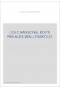 LES CHANSONS. (1921)