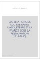 LES RELATIONS DE SOCIETE ENTRE L'ANGLETERRE ET LA FRANCE SOUS LA RESTAURATION (1814-1830).