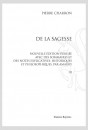 DE LA SAGESSE