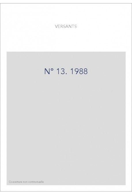 VERSANTS 13 1988