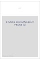 ÉTUDE SUR LE LANCELOT EN PROSE