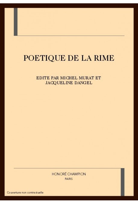 POETIQUE DE LA RIME