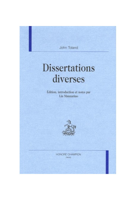 DISSERTATIONS DIVERSES