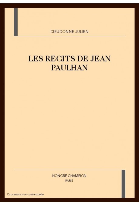 LES RECITS DE JEAN PAULHAN