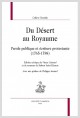 DU DESERT AU ROYAUME  PAROLE PUBLIQUE ET ÉCRITURE PROTESTANTE (1765-1788)