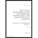 NOUVELLES FRANCAISES, OU SE TROUVENT LES DIVERS EFFECTS DE L'AMOUR ET DE LA FORTUNE