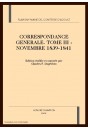 CORRESPONDANCE GÉNÉRALE, TOME III : NOVEMBRE 1839-1841