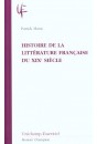 HISTOIRE DE LA LITTERATURE FRANCAISE DU XIXE SIECLE
