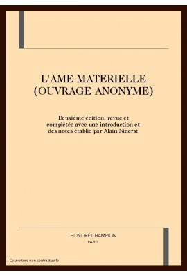 L'AME MATERIELLE (OUVRAGE ANONYME)