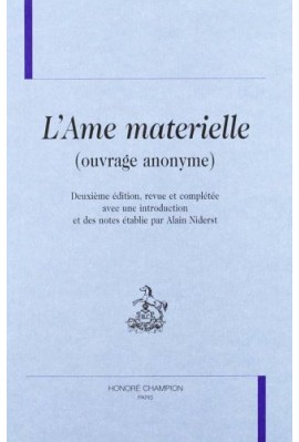 L'AME MATERIELLE (OUVRAGE ANONYME)