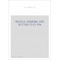 RECUEIL GENERAL DE SOTTIES, TOME 3 ET DERNIER