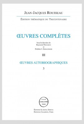 ROUSSEAU JUGE DE JEAN-JACQUES