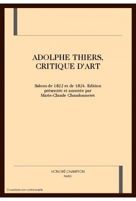 ADOLPHE THIERS, CRITIQUE D'ART