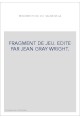 LA RESURRECTION DU SAUVEUR. FRAGMENT DE JEU