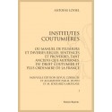 INSTITUTES COUTUMIERES