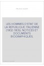 LES HOMMES D'ETAT DE LA REPUBLIQUE ITALIENNE (1802-1805).   DERNIER EXEMPLAIRE !