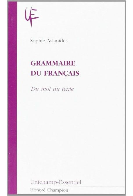 GRAMMAIRE DU FRANCAIS