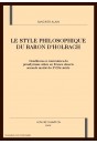LE STYLE PHILOSOPHIQUE DU BARON D'HOLBACH