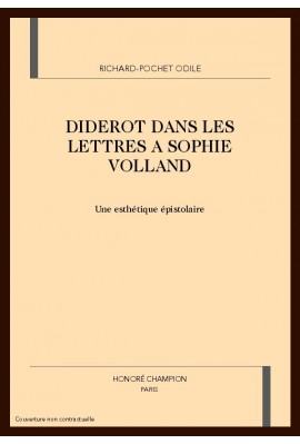 DIDEROT DANS LES LETTRES A SOPHIE VOLLAND : UNE ESTHETIQUE EPISTOLAIRE