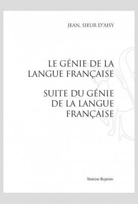 GENIE DE LA LANGUE FRANCAISE SUITE