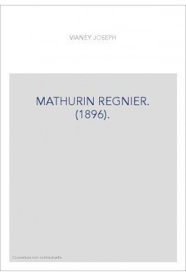 MATHURIN REGNIER. (1896).