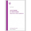 AVENTURIERS ET SÉDENTAIRES PARCOURS DU ROMAN QUÉBÉCOIS