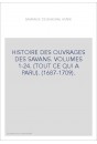 HISTOIRE DES OUVRAGES DES SAVANS. VOLUMES 1-24. (TOUT CE QUI A PARU). (1687-1709).