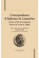 CORRESPONDANCE. LETTRES D'ALIX DE LAMARTINE. LETTRES DE LOUIS DE VIGNET