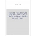 POESIES. PUBLIEES AVEC UNE INTRODUCTION ET DES NOTES PAR AUGUSTE BENOIT. (1884).
