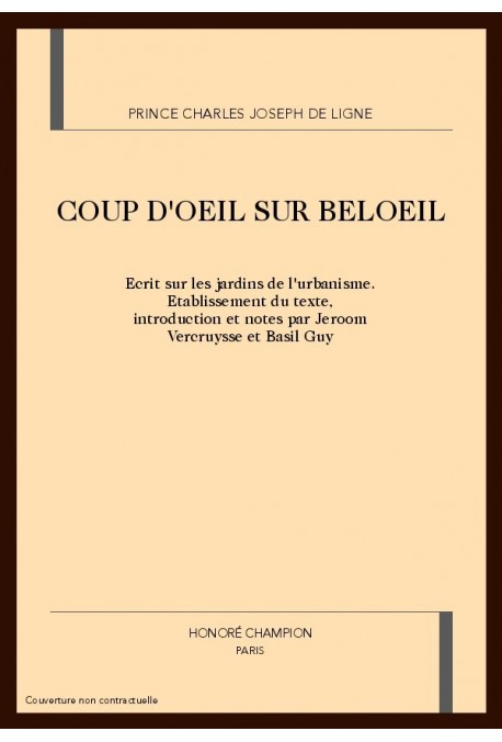 COUP D'OEIL SUR BELOEIL. ECRIT SUR LES JARDINS DE L'URBANISME.