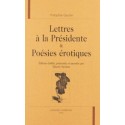 LETTRES A LA PRESIDENTE POESIES EROTIQUES