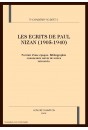 LES ECRITS DE PAUL NIZAN (1905-1940)