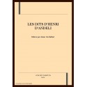 LES DITS D'HENRI D'ANDELI